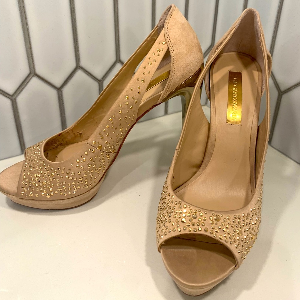 BCBG sparkly heels
